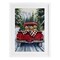Stupell Industries Golden Pups Christmas Truck Framed Print Under Glass, design by Petal Prints Design